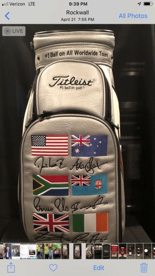 2005 Limited Edition Titleist World Staff Golf Bag " Rare " Trophy Display Bag