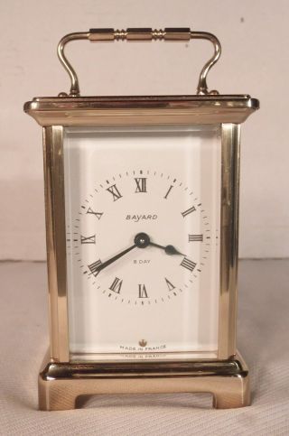 Vintage French Bayard / Duverdrey & Bloquel 8 Day 9 Jewel Carriage Clock
