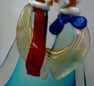 Murano Art Glass Large Very Rare Conjoined clowns Never have seen one before 8