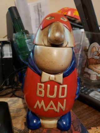 Bud Man Vintage Budweiser Beer Stein Beer Mug.