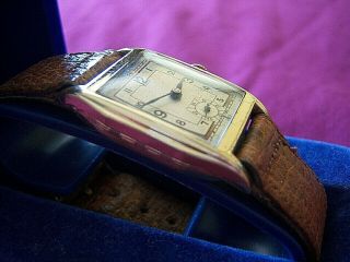 VINTAGE ROLLED GOLD ART DECO STYLE WATCH 30S 40S IN ORDER. 4