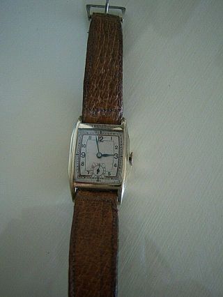 VINTAGE ROLLED GOLD ART DECO STYLE WATCH 30S 40S IN ORDER. 6