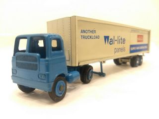 Rare Vintage Winross Scale Diecast Truck & Trailer; Owens Corning Wal - Lite Panel
