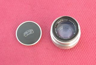 Carl Zeiss Jena Red T 58mm 5,  8cm F2.  0 Biotar 17 Blades Rare 3020716