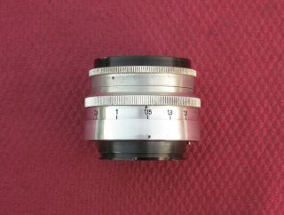 Carl Zeiss Jena red T 58mm 5,  8cm f2.  0 Biotar 17 blades rare 3020716 4