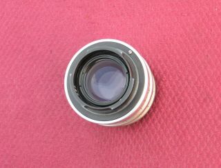 Carl Zeiss Jena red T 58mm 5,  8cm f2.  0 Biotar 17 blades rare 3020716 5