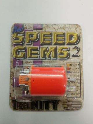 Vintage Trinity Speed Gems 2 Topaz Brushed Race Motor - Packaging - Rare & Htf