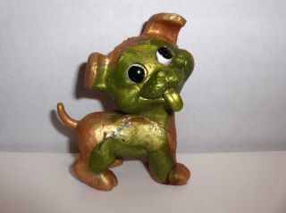Russ Berrie Rdf Vintage Rubber Oily Jiggler Figure Dog Puppy Character