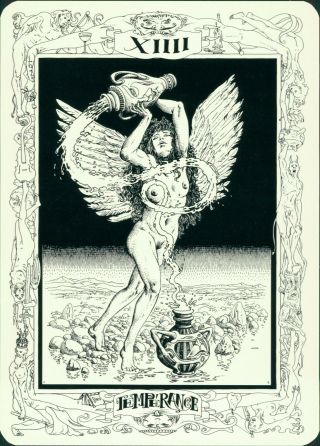 Tarot de Gruyeres - rare surrealist art tarot from 1993 by José Roosevelt 2