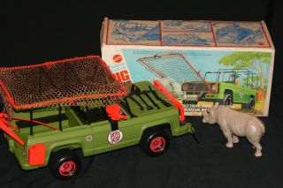Vintage 1974 Mattel Big Jim Safari Jeep Jungle Truck W/ Box Rare Owner
