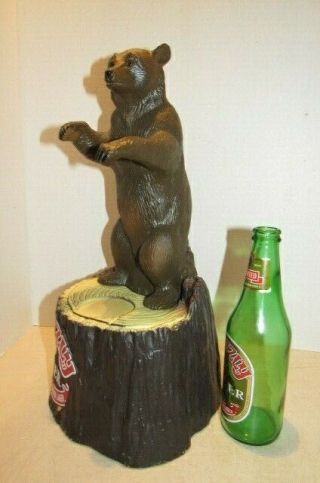 Vintage 1980s Standing Grizzly Bear CANADIAN LAGER BEER Bar Promo Display Advert 3