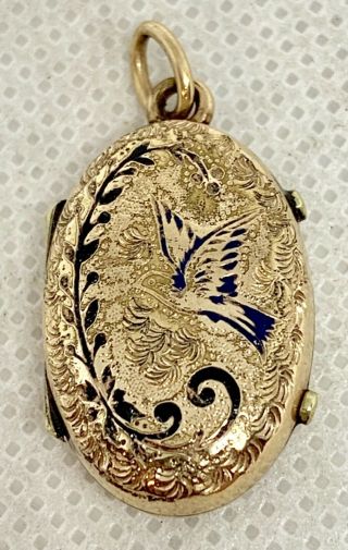 Antique Victorian Era Gold Filled Ornate Locket
