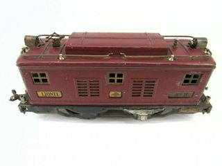 Pre - War Vintage Lionel No.  8 Standard Gauge Tin Maroon Locomotive