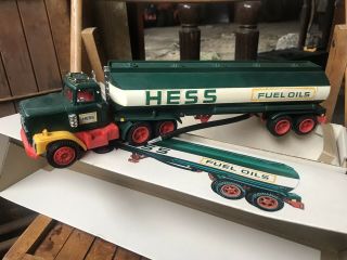 Vintage 1977 Hess Gasoline Fuel Oil Delivery Toy Truck,