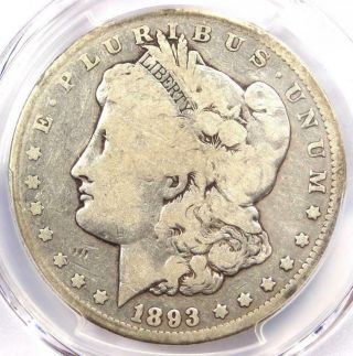 1893 - Cc Morgan Silver Dollar $1 - Pcgs G6 - Rare Certified Carson City Coin