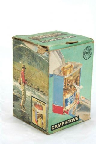 OPTIMUS No.  80 vintage CAMP STOVE with bits & instructions,  petrol,  boxed. 4