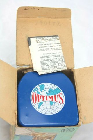 OPTIMUS No.  80 vintage CAMP STOVE with bits & instructions,  petrol,  boxed. 6