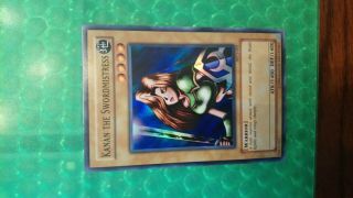 Yu - Gi - Oh Kanan The Swordmistress Wcs - 001 Rare Nm