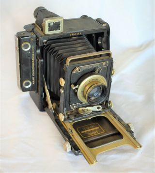 Vintage Century Graphic Graflex Camera 103mm F4.  5 Lens