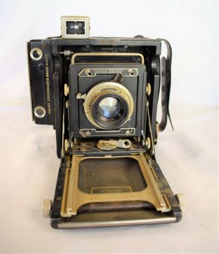 Vintage Century Graphic Graflex Camera 103mm F4.  5 Lens 2