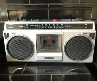 Sharp M9802f Stereo Retro Boombox Vintage Radio Cassette Recorder