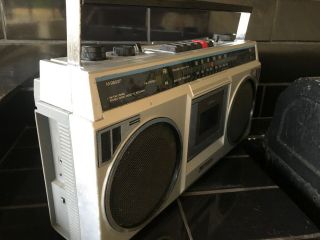 SHARP M9802F Stereo Retro Boombox Vintage Radio Cassette Recorder 4