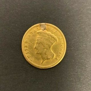 1854 Indian Three Dollar Gold Coin ($3) - Rare Coin