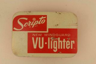 Vintage Scripto Vu - Lighter Windguard Old Charter Bourbon