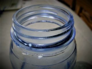 Antique/Vintage Kerr Self Sealing Mason Fruit Jar BREATH TAKING CORNFLOWER BLUE 6