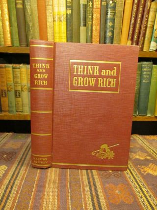 1939 Napoleon HIll THINK AND GROW RICH Book in Rare Dust Jacket Wealth Creation 10