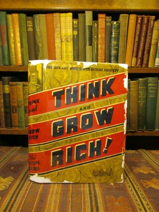 1939 Napoleon Hill Think And Grow Rich Book In Rare Dust Jacket Wealth Creation