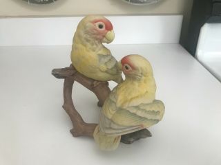 Rare Vintage 6 1/4 " Boehm Porcelain 400 - 58 Baby Lovebirds Figurine