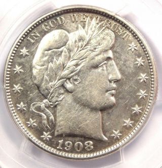 1908 - O Barber Half Dollar 50C - PCGS AU Details - Rare Date - Certified Coin 5