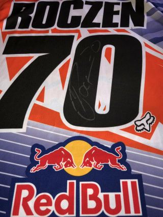 Ken Roczen Autographed Red Bull jersey KTM authentic rare MX SX motocross gear 2