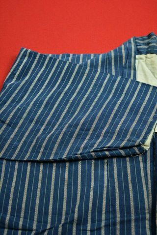 VT41/310 Vintage Japanese Kimono Cotton Antique Boro NORAGI Indigo Blue SHIMA 6