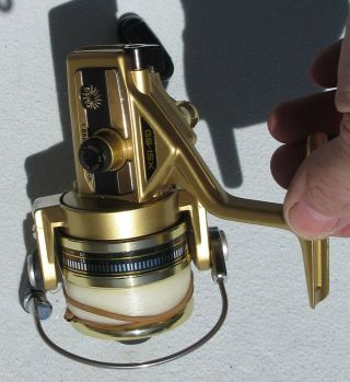 Vintage NOS Daiwa GS - 15X Gold 3 Ball Bearing Spinning Fishing Reel Bass Trout 4