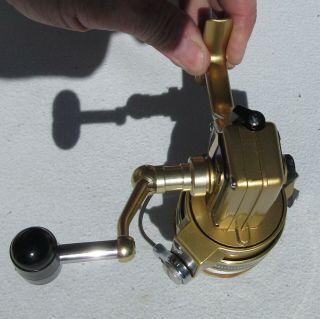 Vintage NOS Daiwa GS - 15X Gold 3 Ball Bearing Spinning Fishing Reel Bass Trout 7