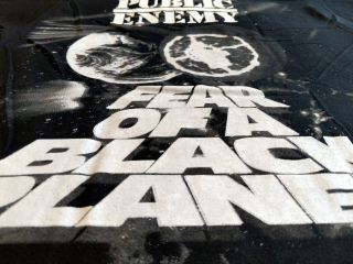 Vintage Rap T - Shirt - PUBLIC ENEMY - Fear Of A Black Planet DEF JAM M Black EX 7
