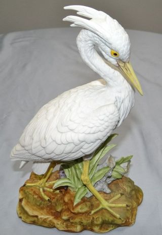 Andrea By Sadek 9775 White Heron 10 " Shore - Bird Figurine Made In Japan Vtg Rare