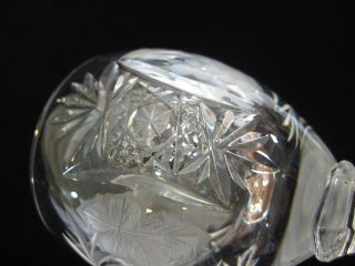 Vintage 24 Bleikristall Willi Geck Cut Crystal Stemware Wine Goblets 4
