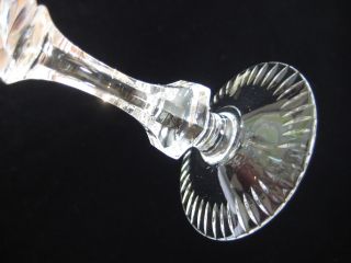 Vintage 24 Bleikristall Willi Geck Cut Crystal Stemware Wine Goblets 5