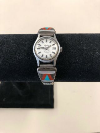 Vintage Omega Ladymatic Automatic Watch With Indian Style Band