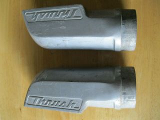 Vintage Thrush Side Pipe Exhaust Tips End Caps Hot Rod Sidepipes