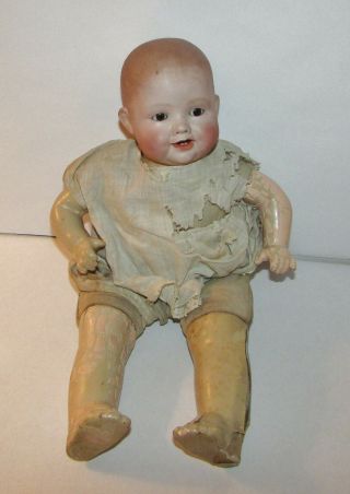 Antique Georgene Averill 1005/3652 German Bisque Head Doll Composition Body 15 "