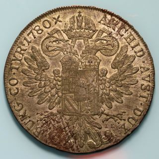 1780 Ps - Ik Austria Silver Thaler Km T1 Maria Theresa - (prague 1820) Rare