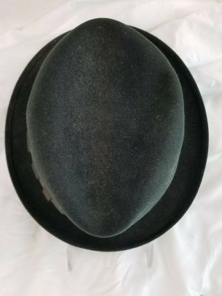 Vintage Stetson Hat Royal De Luxe Hunter Green 6 7/8 Fedora 2