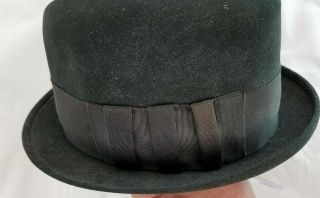 Vintage Stetson Hat Royal De Luxe Hunter Green 6 7/8 Fedora 3