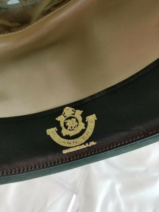 Vintage Stetson Hat Royal De Luxe Hunter Green 6 7/8 Fedora 6