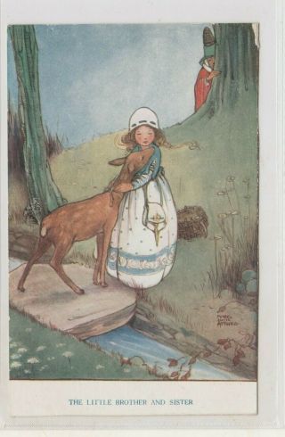 Vintage Postcard Artist Mabell Lucie Attwel Mother Goose Series 1900s