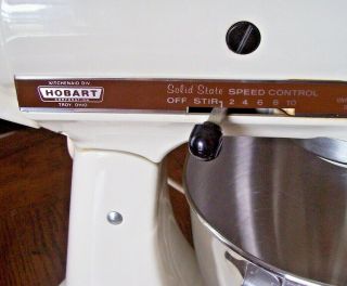 Vintage K45 HOBART KitchenAid 10 - Speed Stand Mixer w/ Bowl & 2 Attachments EX 5